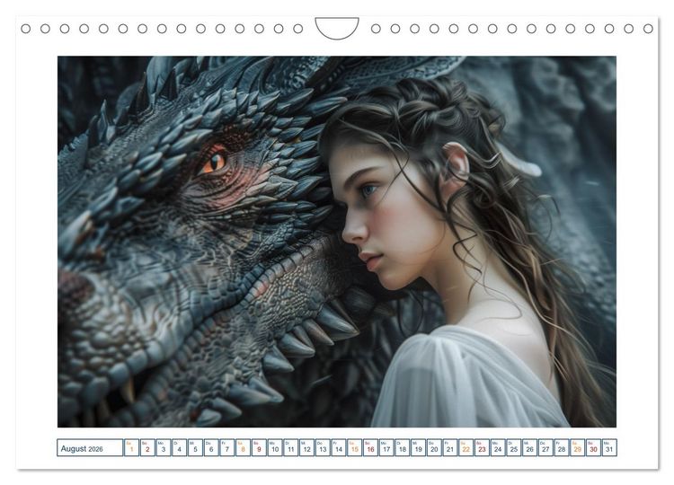 Produktbild: Drachenh&uuml;ter (Wandkalender 2026 DIN A4 quer), CALVENDO Monatskalender