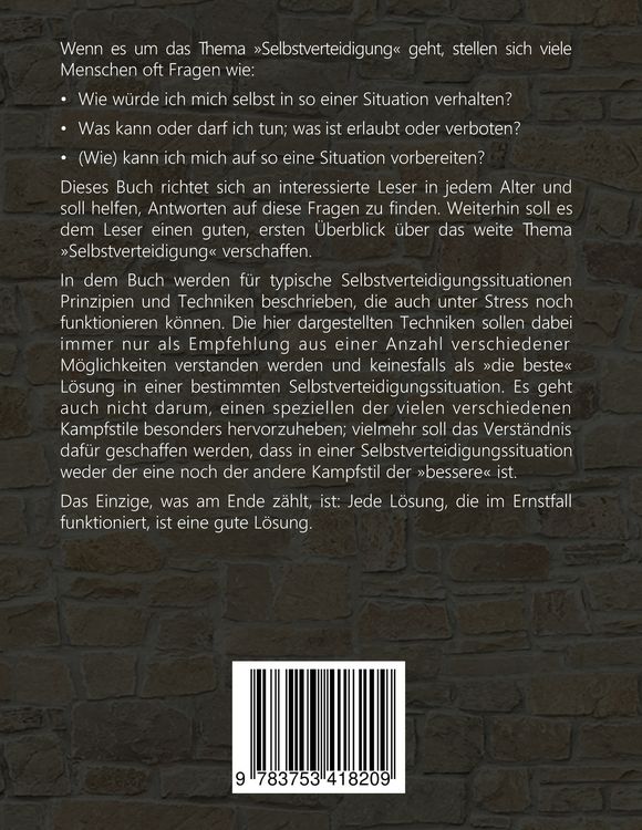 Produktbild: Grundlagen und Prinzipien der Selbstverteidigung