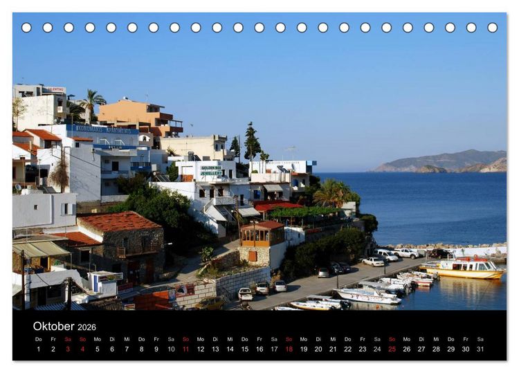 Produktbild: Griechenland - Insel Kreta (Tischkalender 2026 DIN A5 quer), CALVENDO Monatskalender