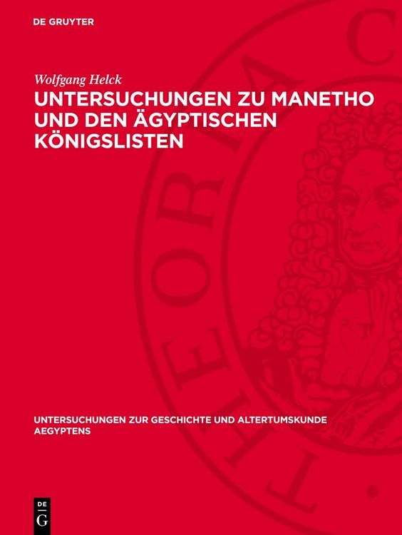 Produktbild: Untersuchungen zu Manetho und den &auml;gyptischen K&ouml;nigslisten