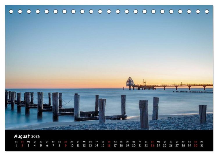Produktbild: Ostseeregion Dar&szlig;-Zingst (Tischkalender 2026 DIN A5 quer), CALVENDO Monatskalender