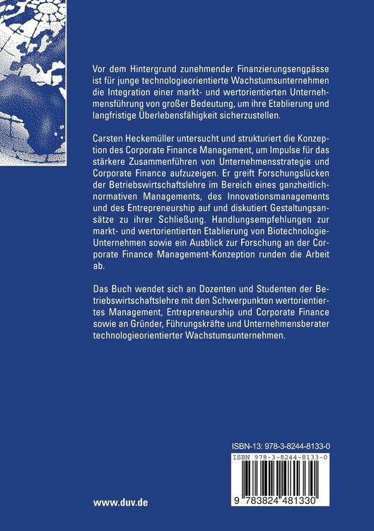 Produktbild: Corporate Finance Management zur Etablierung junger Wachstumsunternehmen