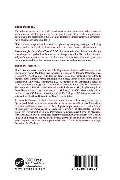 Produktbild: Simulation for Designing Clinical Trials