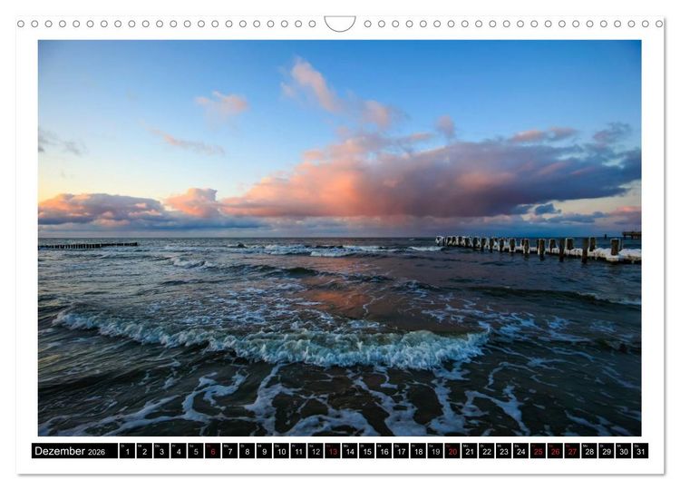 Produktbild: Nordsee & Ostsee (Wandkalender 2026 DIN A3 quer), CALVENDO Monatskalender