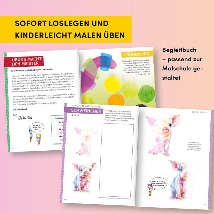 Produktbild: Die Kunst des Malens f&uuml;r Kinder &Uuml;bungsbuch