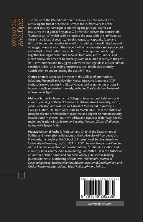 Produktbild: Protecting Human Security in a Post 9/11 World