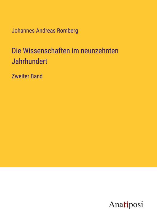Produktbild: Die Wissenschaften im neunzehnten Jahrhundert