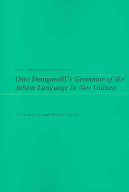 Produktbild: Otto Dempwolff's Grammar of the Jabem Language in New Guinea