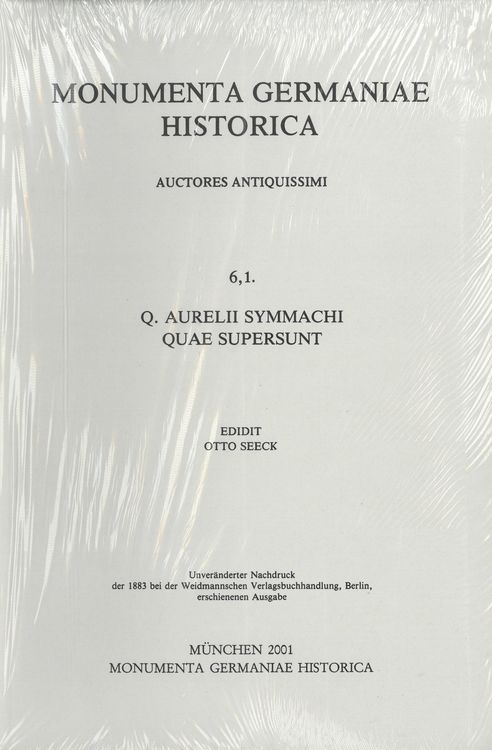 Produktbild: Q. Aurelii Symmachi quae supersunt