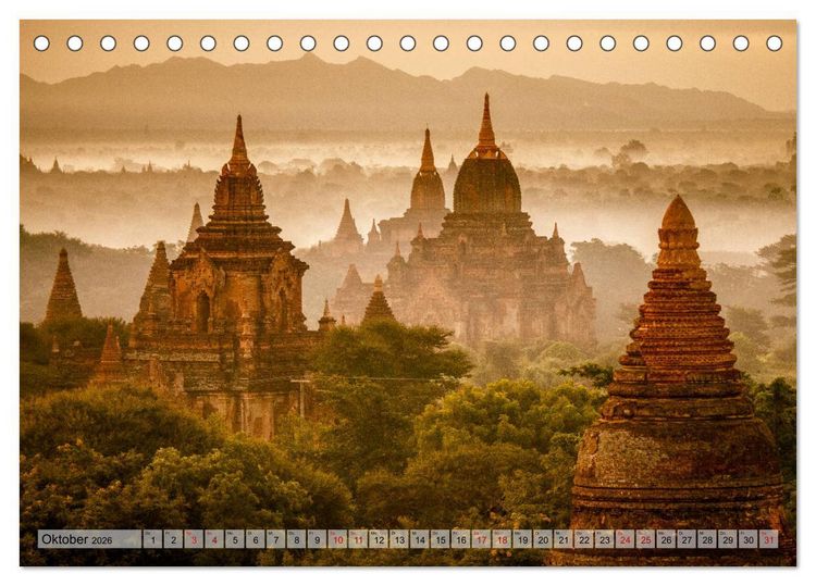 Produktbild: Myanmar - Reise durch das alte Burma (Tischkalender 2026 DIN A5 quer), CALVENDO Monatskalender