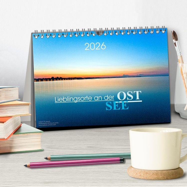 Produktbild: Lieblingsorte an der Ostsee (Tischkalender 2026 DIN A5 quer), CALVENDO Monatskalender