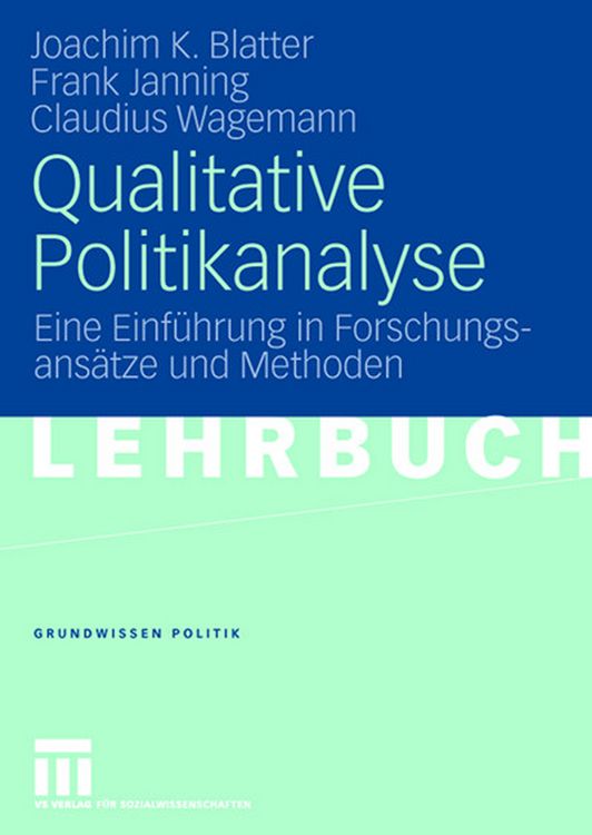 Produktbild: Qualitative Politikanalyse