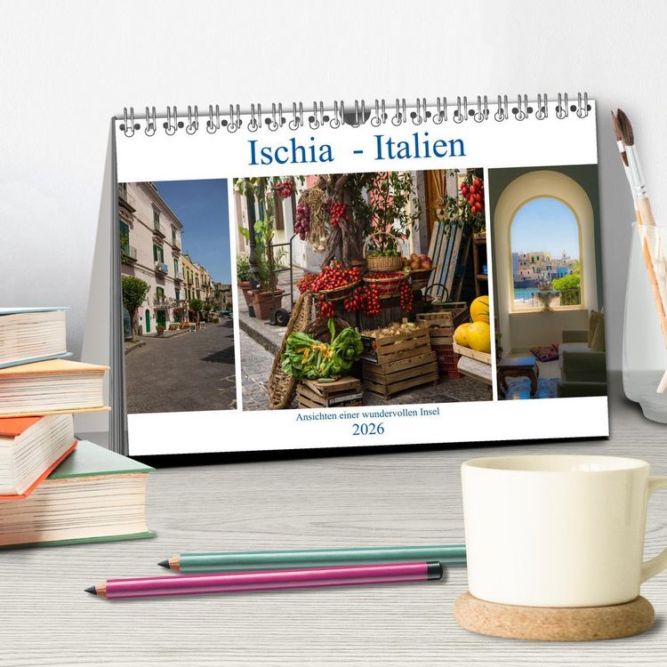Produktbild: Ischia - Italien (Tischkalender 2026 DIN A5 quer), CALVENDO Monatskalender