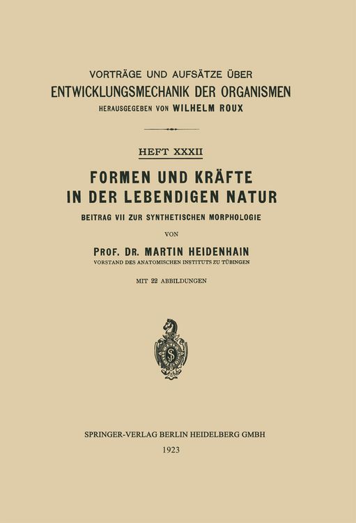 Produktbild: Formen und Kr&auml;fte in der Lebendigen Natur