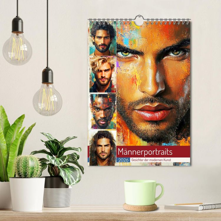 Produktbild: M&auml;nnerportraits. Gesichter der modernen Kunst (Wandkalender 2026 DIN A4 hoch), CALVENDO Monatskalender