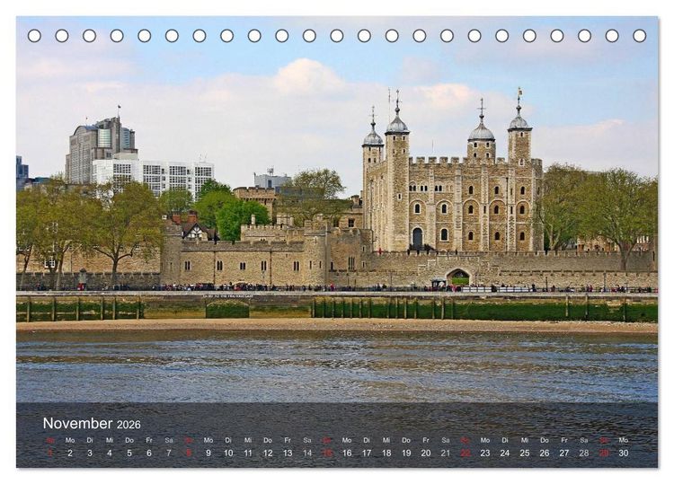 Produktbild: London (Tischkalender 2026 DIN A5 quer), CALVENDO Monatskalender