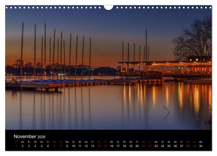 Produktbild: Hannover bei Nacht 2026 (Wandkalender 2026 DIN A3 quer), CALVENDO Monatskalender
