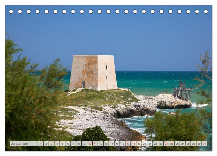 Produktbild: Apulien (Tischkalender 2026 DIN A5 quer), CALVENDO Monatskalender