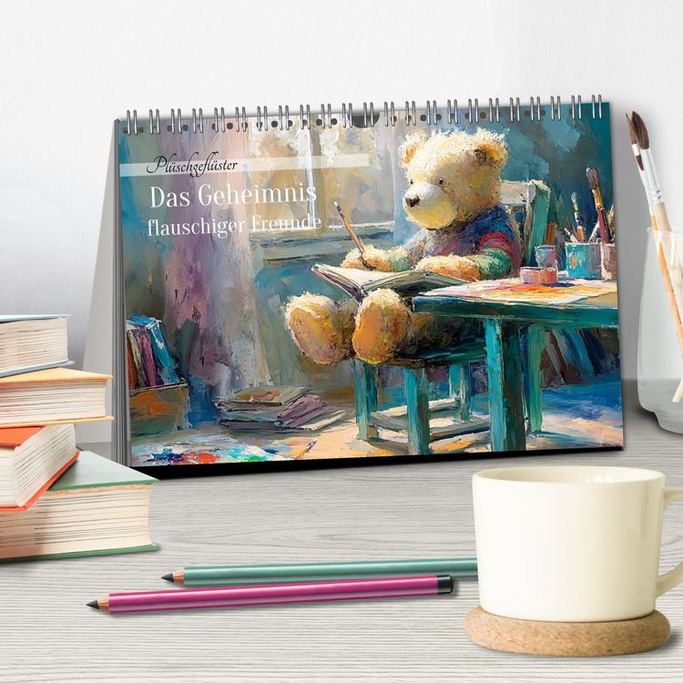 Produktbild: Das geheime Leben flauschiger Freunde (Tischkalender 2026 DIN A5 quer), CALVENDO Monatskalender