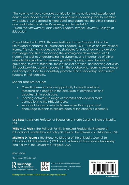 Produktbild: Developing Ethical Principles for School Leadership