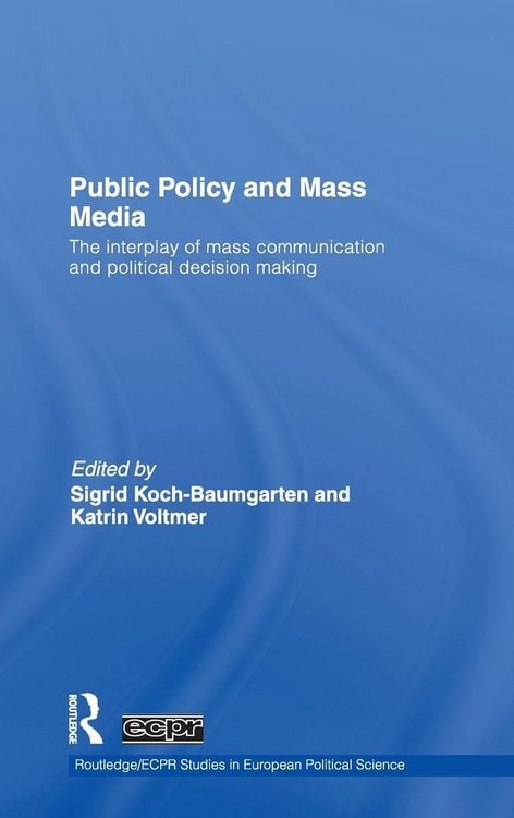 Produktbild: Public Policy and the Mass Media