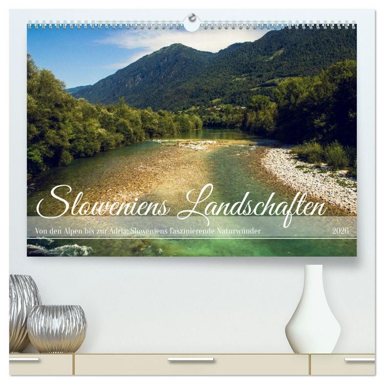 Produktbild: Slowenische Landschaften (hochwertiger Premium Wandkalender 2026 DIN A2 quer), Kunstdruck in Hochglanz