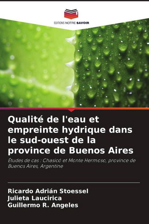 Produktbild: Qualit&eacute; de l'eau et empreinte hydrique dans le sud-ouest de la province de Buenos Aires