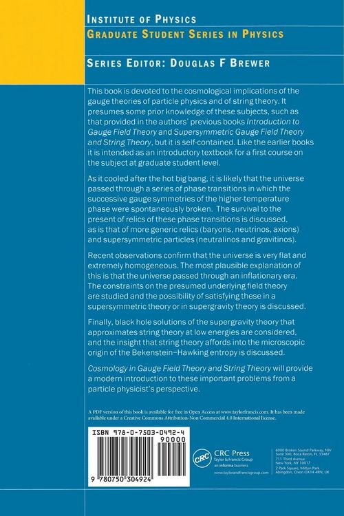 Produktbild: Cosmology in Gauge Field Theory and String Theory