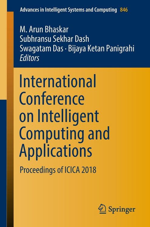 Produktbild: International Conference on Intelligent Computing and Applications