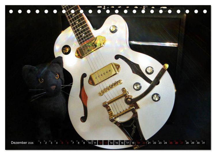 Produktbild: Gitarren und Amps - abgerockt (Tischkalender 2026 DIN A5 quer), CALVENDO Monatskalender