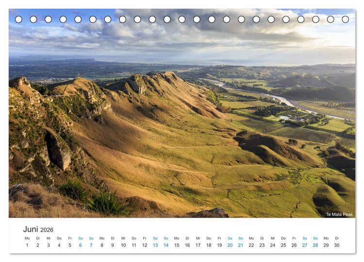 Produktbild: Neuseelands Berge (Tischkalender 2026 DIN A5 quer), CALVENDO Monatskalender