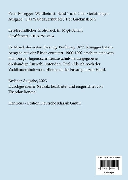 Produktbild: Waldheimat (Gro&szlig;druck)