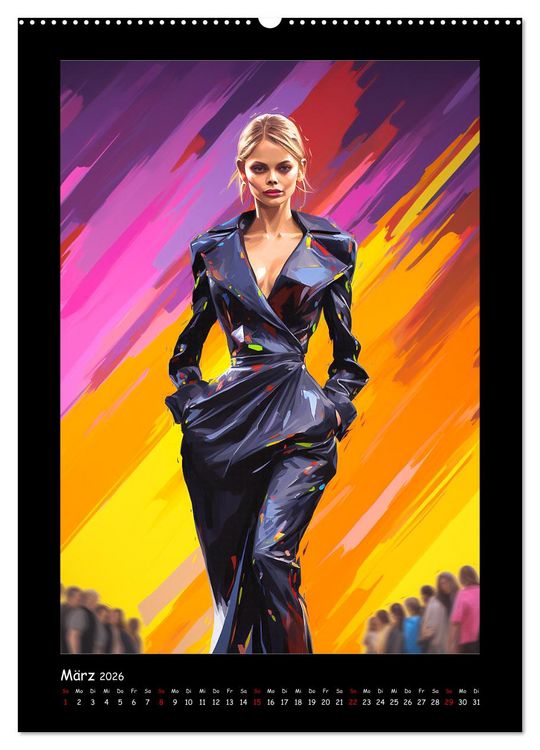 Produktbild: Cat Walk. Paintings (hochwertiger Premium Wandkalender 2026 DIN A2 hoch), Kunstdruck in Hochglanz
