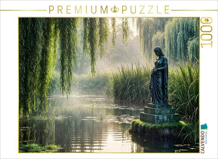 Produktbild: CALVENDO Puzzle Schweigende Wasser - Der Nebelteich | 1000 Teile Lege-Gr&ouml;&szlig;e 64x48cm Foto-Puzzle f&uuml;r gl&uuml;ckliche Stunden