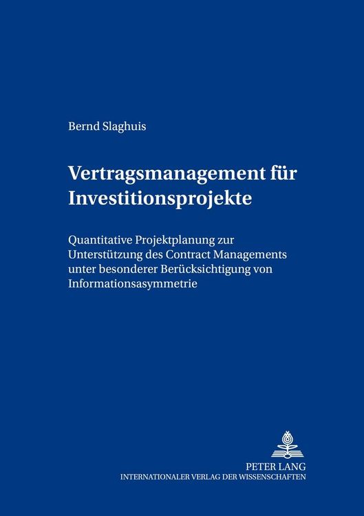 Produktbild: Vertragsmanagement f&uuml;r Investitionsprojekte