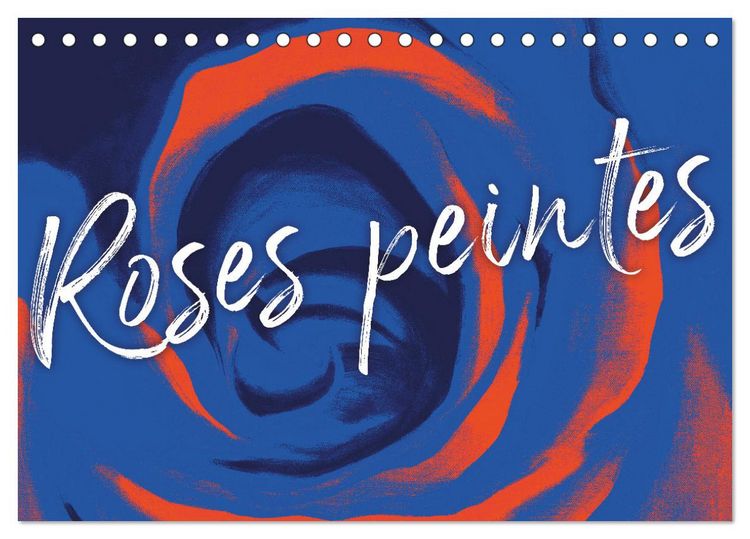 Produktbild: Roses peintes (Calendrier de bureau 2026 DIN A5 vertical), CALVENDO calendrier mensuel