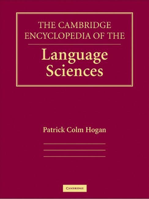 Produktbild: The Cambridge Encyclopedia of the Language Sciences