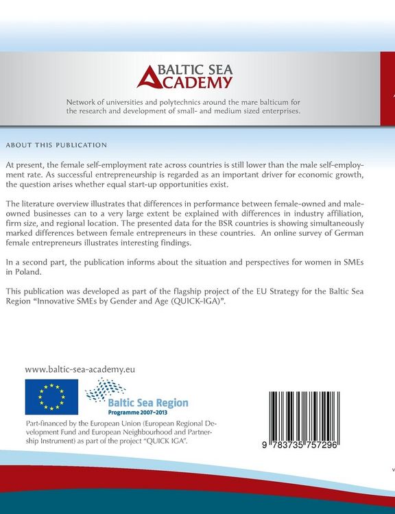 Produktbild: Female Entrepreneurship &ndash; Evidence from Germany and the Baltic Sea Region