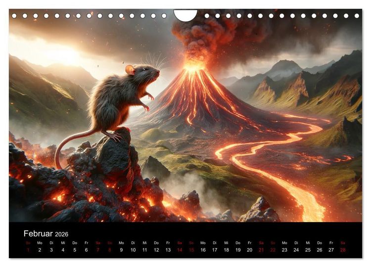 Produktbild: Abenteuerliche Ratten (Wandkalender 2026 DIN A4 quer), CALVENDO Monatskalender