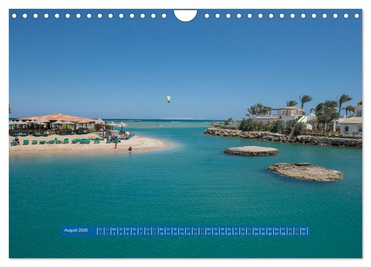 Produktbild: Kite Boarding El Gouna (Wandkalender 2026 DIN A4 quer), CALVENDO Monatskalender