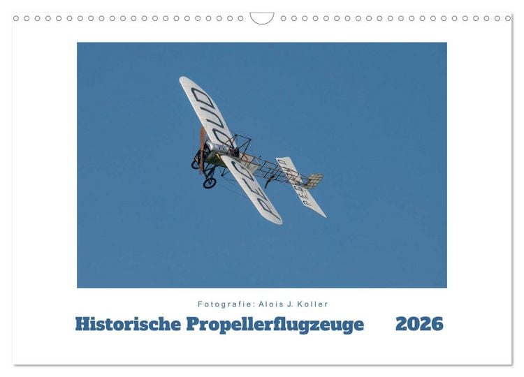 Produktbild: Historische Propellerflugzeuge 2026 (Wandkalender 2026 DIN A3 quer), CALVENDO Monatskalender
