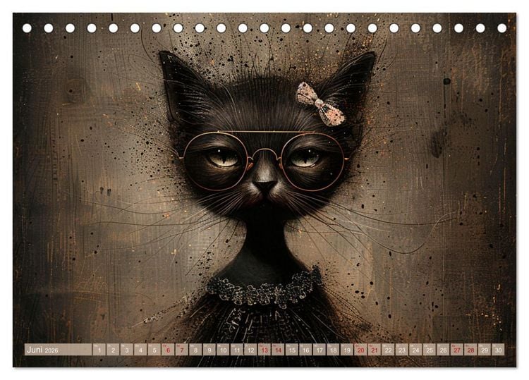 Produktbild: Miau-velous Momente (Tischkalender 2026 DIN A5 quer), CALVENDO Monatskalender