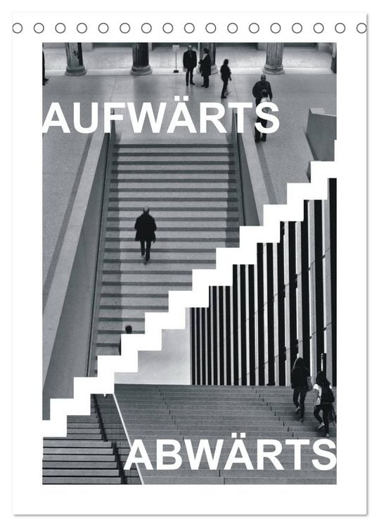 Produktbild: AUFW&Auml;RTS - ABW&Auml;RTS (Tischkalender 2026 DIN A5 hoch), CALVENDO Monatskalender
