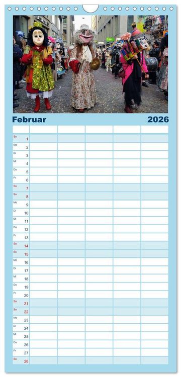 Produktbild: Familienplaner 2026 - Luzern, die Stadt im Zentrum der Schweiz mit 5 Spalten (Wandkalender, 21 x 45 cm) CALVENDO