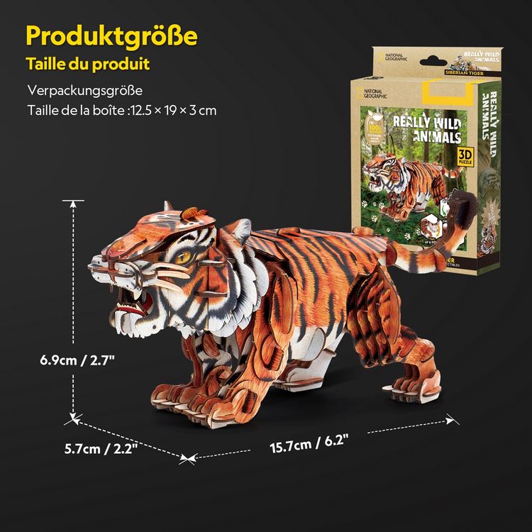Produktbild: CUBICFUN - 3D Puzzle Tiger 87 Teile