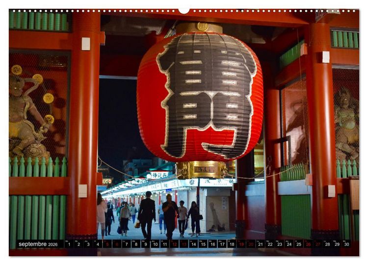 Produktbild: Les couleurs de Tokyo (Calendrier mural 2026 DIN A2 vertical) calendrier de bureau