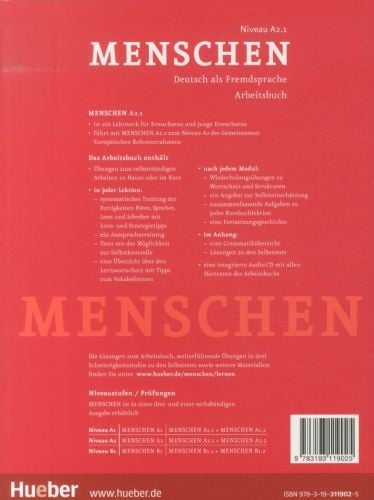 Produktbild: Menschen A2/1. Arbeitsbuch mit Audio-CD