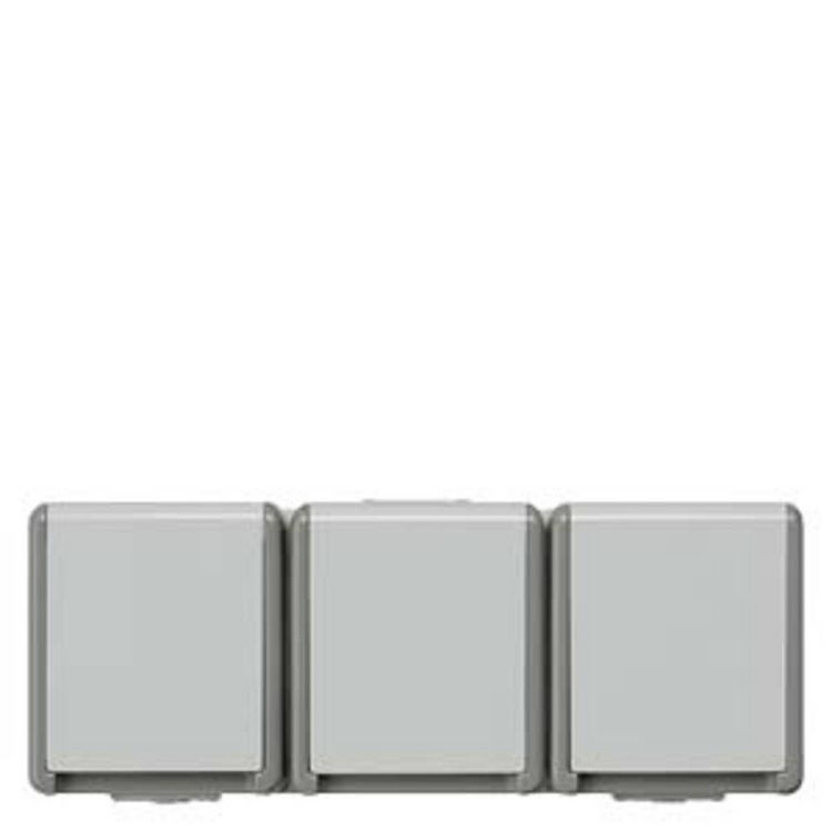 Produktbild: Siemens Schalterprogramm Schutzkontakt-Steckdose Delta Grau 5UB4731 1St.