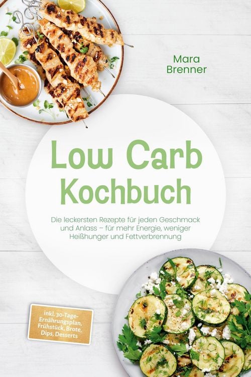 Produktbild: Low Carb Kochbuch: Die leckersten Rezepte f&uuml;r jeden Geschmack und Anlass - f&uuml;r mehr Energie, weniger Hei&szlig;hunger und Fettverbrennung - inkl. 30-Tage-Er