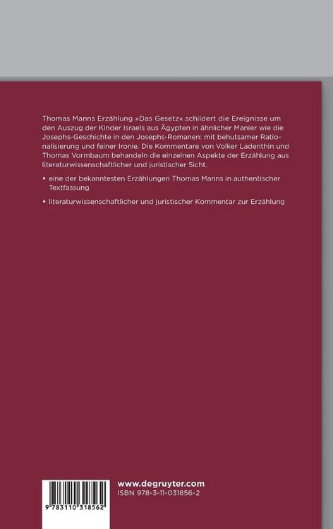 Produktbild: Das Gesetz